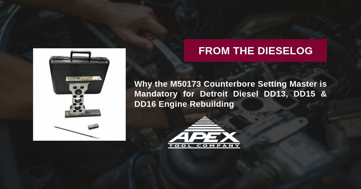 M50173 Counterbore Setting Master for Detroit Diesel DD13 DD15 DD16 Main View